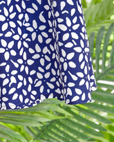 Blommig klänning med fickor